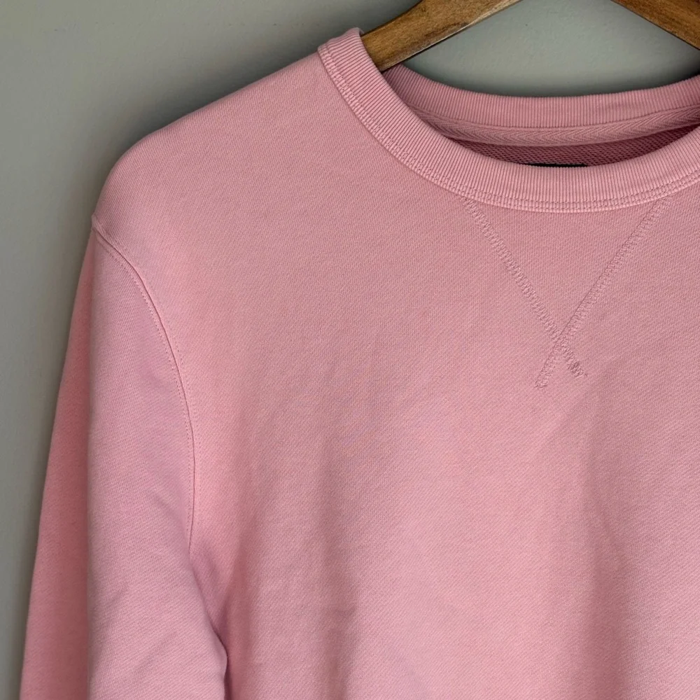 J. Crew Mens Crew Neck Sweatshirt Light Pink Size S